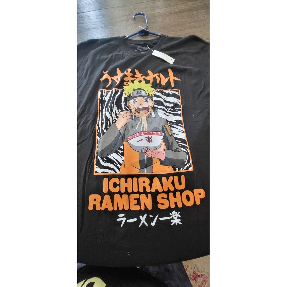Naruto Anime Graphic T-Shirt Mens 2XL New Short Sleeve Character Tee #14